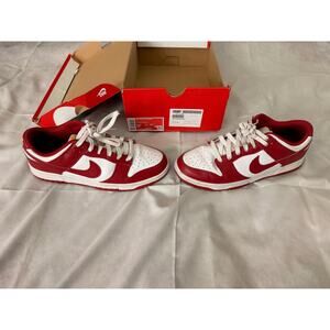 Nike Dunk Low Retro-Gym Red/White, Size 9.5 Mens, DD1391-602